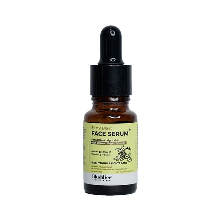Vitamin C Face Serum with Tea Tree & Hyaluronic acid - Mini pack - BlushBee Organic Beauty #