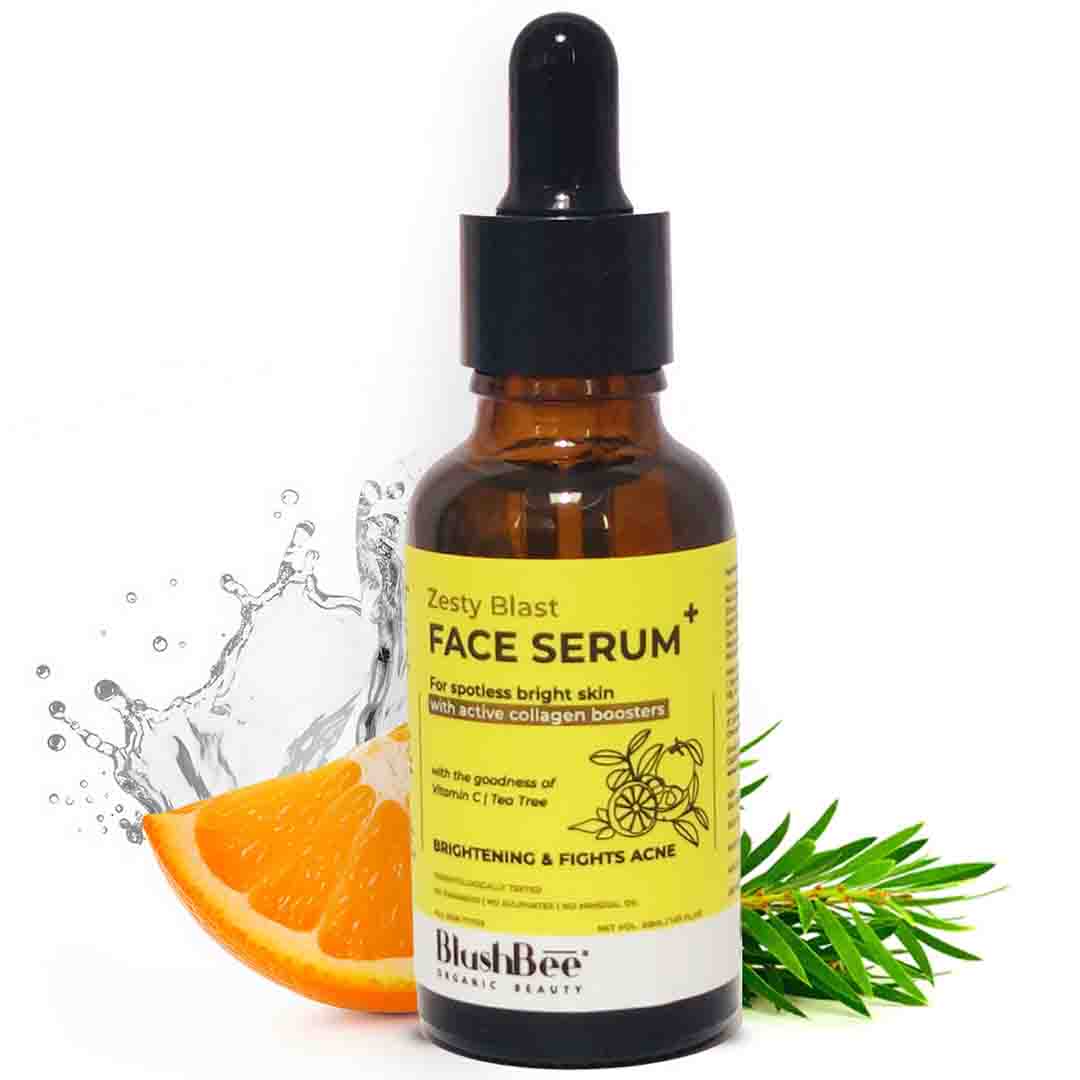 Vitamin C Face Serum with Tea Tree & Hyaluronic acid - BlushBee Organic Beauty #