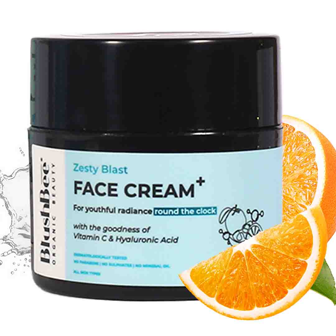 Vitamin C Face Cream with Hyaluronic acid - BlushBee Organic Beauty #