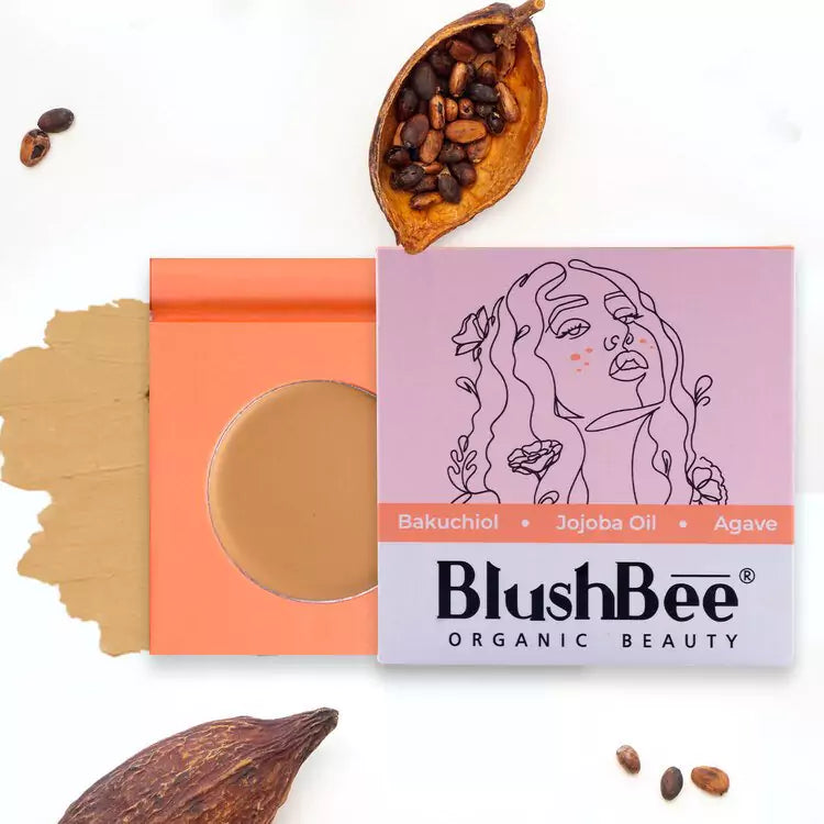 Vegan Cream Concealer - Buy 1 Get 1 color corrector Free - BlushBee Organic Beauty #