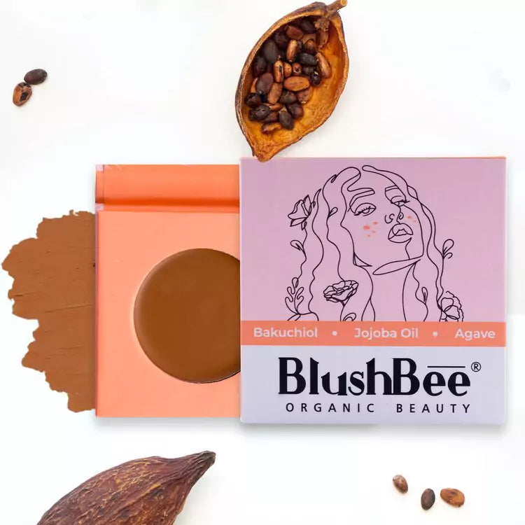 Cream Concealer with Bakuchiol, Agave and Coffee seeds - BlushBee Organic Beauty #
