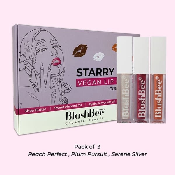 Vegan lip gloss with Vitamin E & jojoba oil