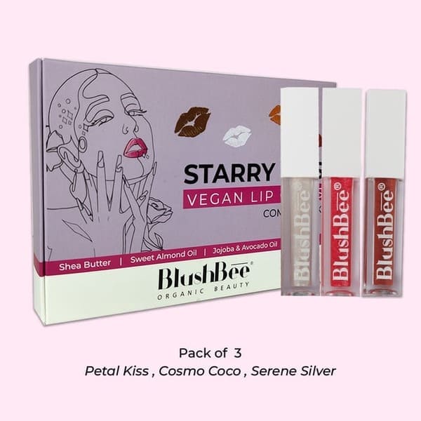 Vegan lip gloss with Vitamin E & jojoba oil - Buy 1 Get 1 Free