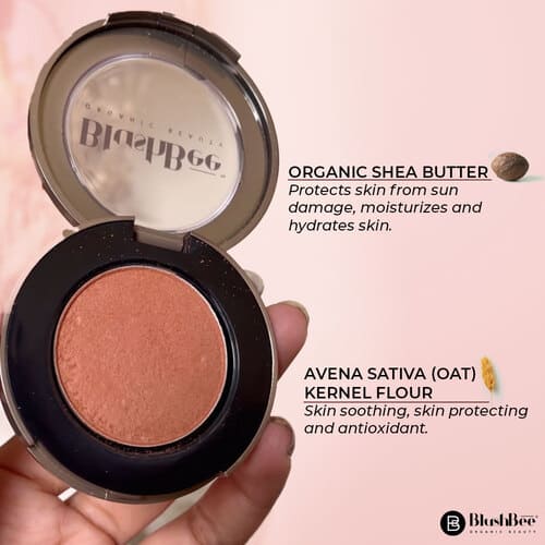 Blush with Shea butter filled Vitamins and Oats - BlushBee Organic Beauty #