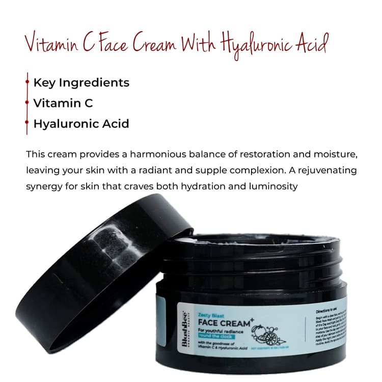 Vitamin C Face Cream with Hyaluronic acid - Mini pack