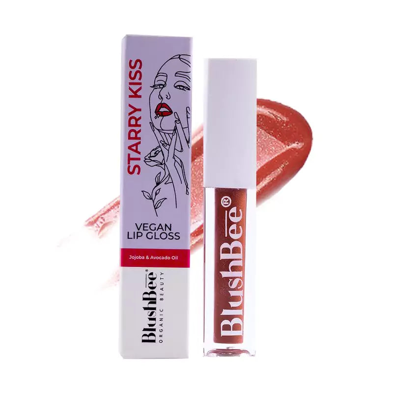 Vegan Lip Gloss With Vitamin E & Jojoba Oil - Buy 1 Get 1 Free - BlushBee Organic Beauty #