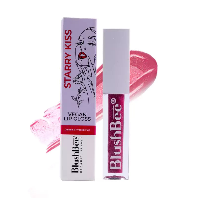 Vegan lip gloss Pack of 3 (Select any 3 Shades) - BlushBee Organic Beauty #